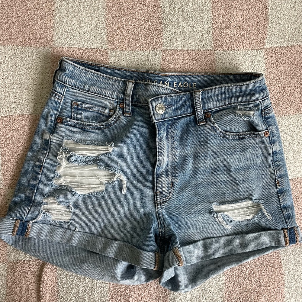 American Eagle Outfitters Women's Blue Denim Shorts